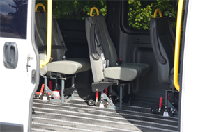 Dignity transportation Full Size Van - Side View