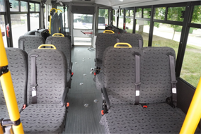 Dignity Transportation Bus Interior