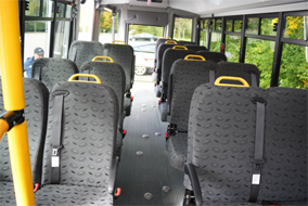 Dignity Transportation Bus Interior