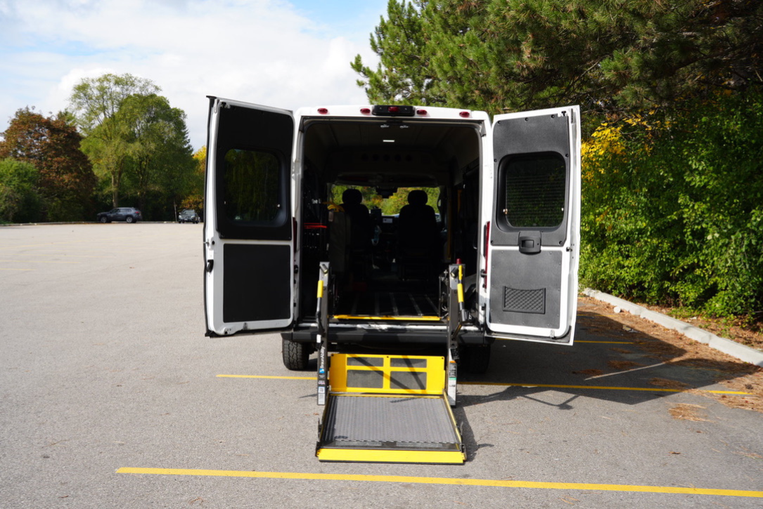 Dignity transportation Full Size Van - Rear View (Enlarged)