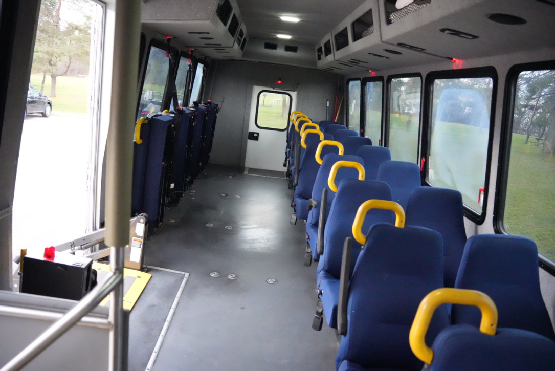 Dignity Transportation Coach Bus Interior View (Enlarged)