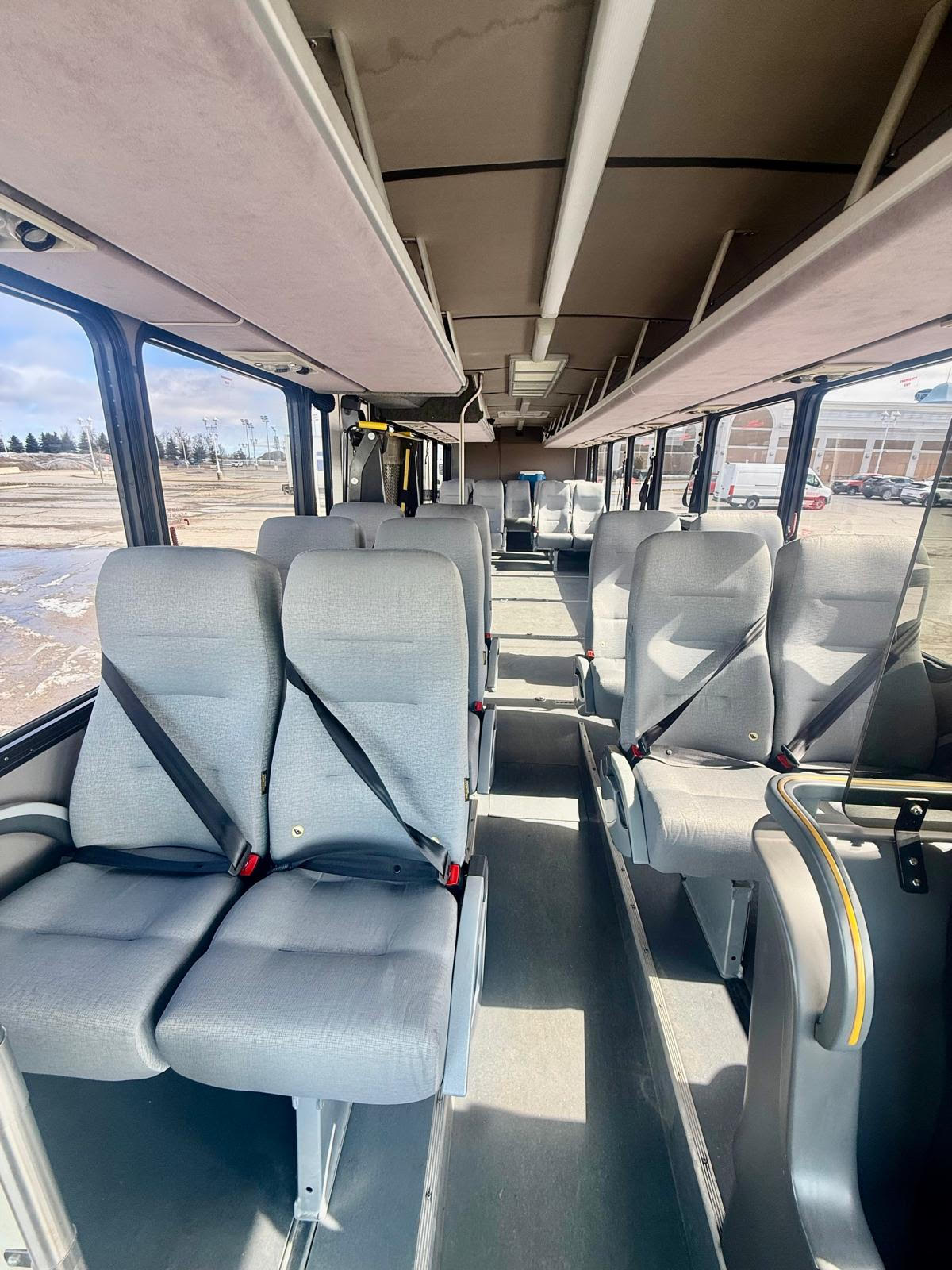 Dignity Transportation Coach Bus Interior View (Enlarged)